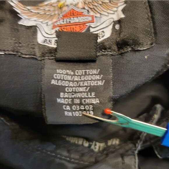 HARLEY Davidson Men's 2XL Black Bleach Style Graffiti Graphics Potato Potato - Picture 13 of 14